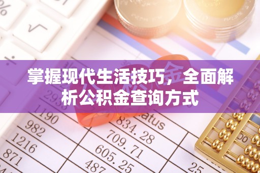 深水埗掌握现代生活技巧，全面解析公积金查询方式