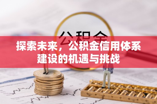 深水埗探索未来，公积金信用体系建设的机遇与挑战